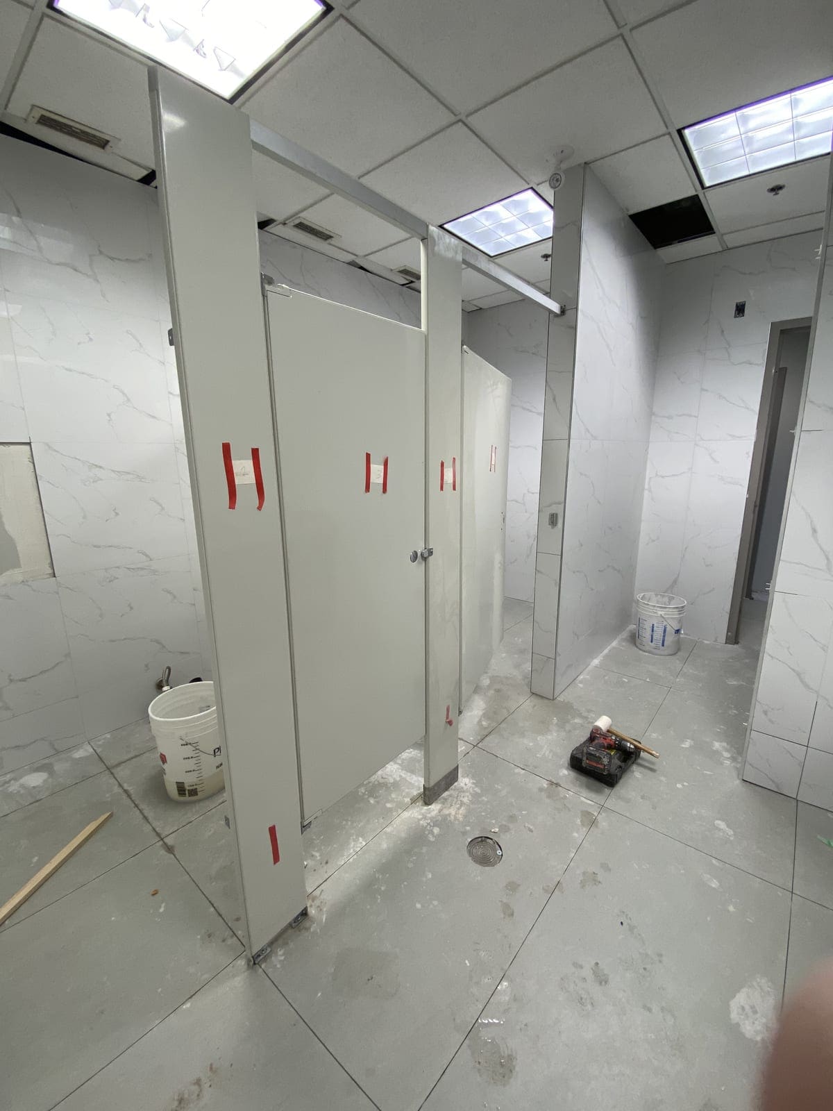 Tile installation